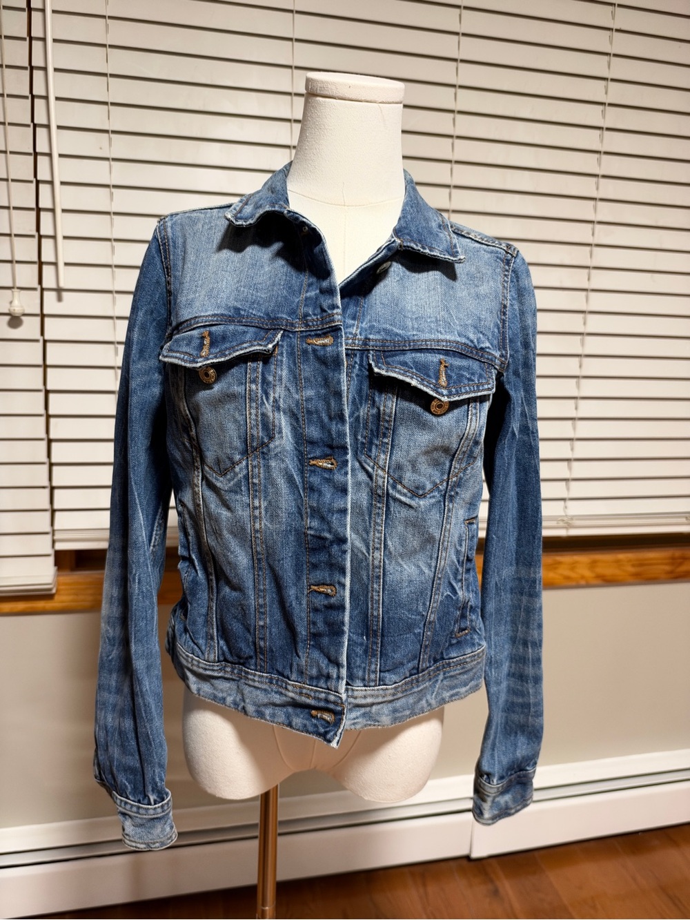 MANGO Classic Blue Denim Jacket - Women